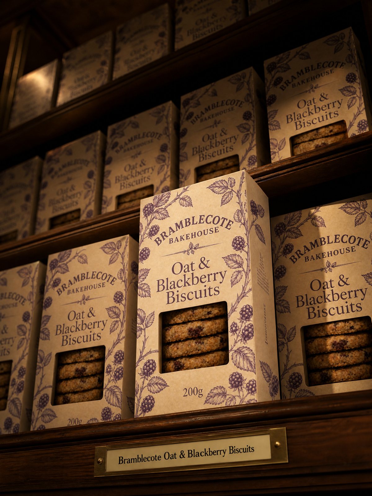 Bramblecote Oat & Blackberry Biscuits