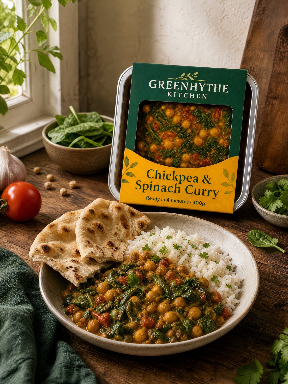 Greenhythe Chickpea & Spinach Curry