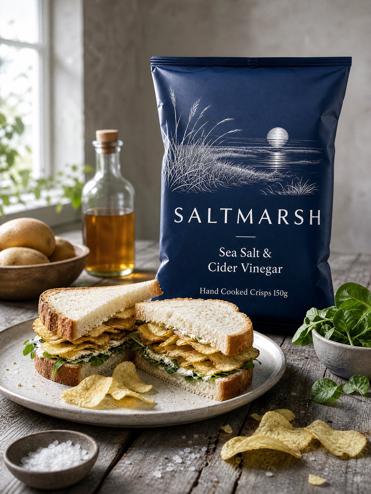 Saltmarsh Sea Salt & Cider Vinegar Crisps